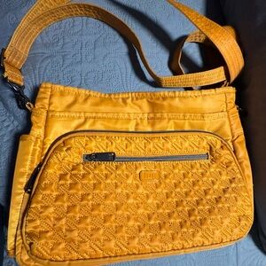 Lug Quilted Yellow Crossbody Bag